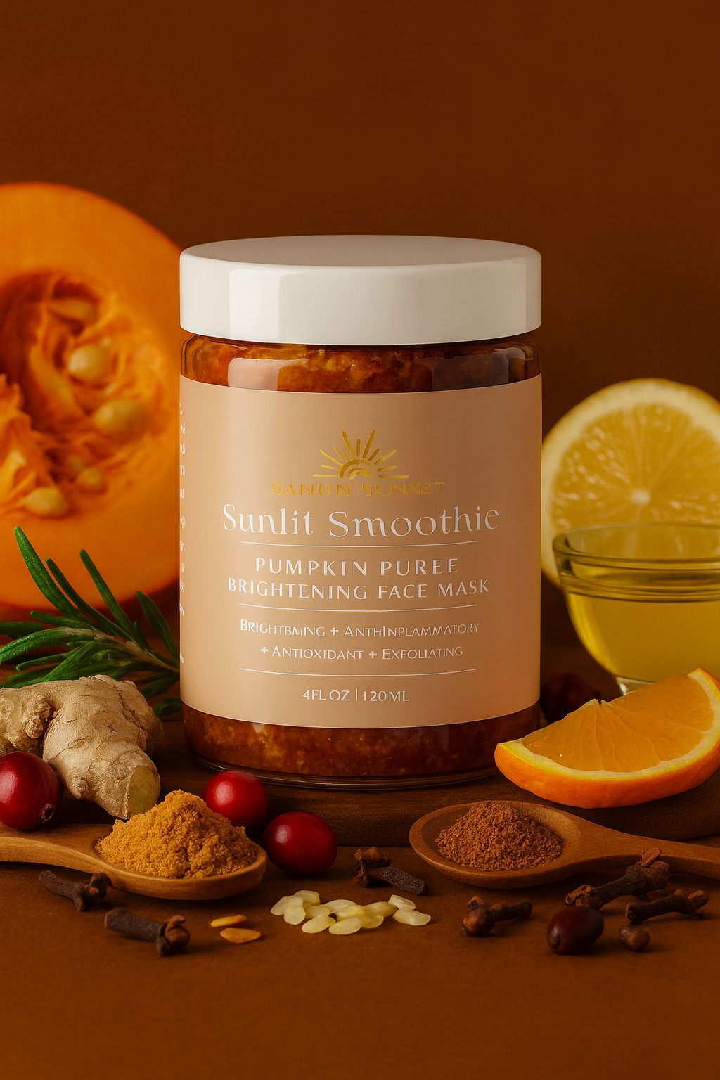 Sunlit Smoothie - Pumpkin Puree Brightening Face Mask