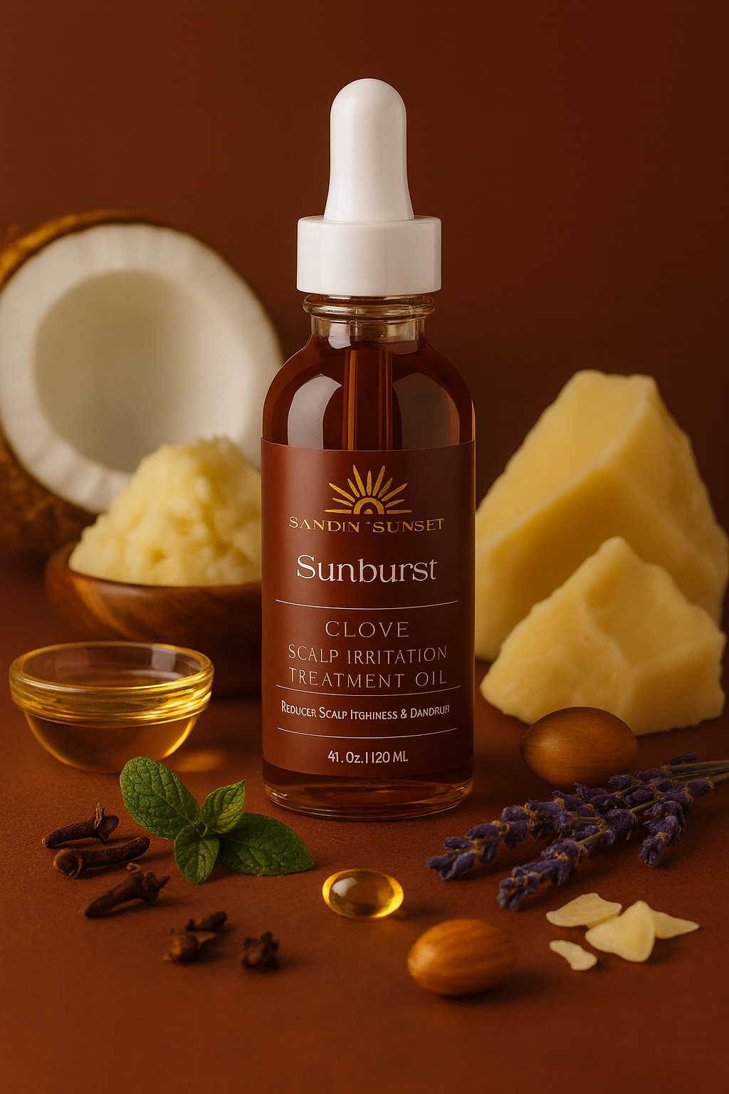 Sunburst- Clove Scalp Irritation Treatment Oil