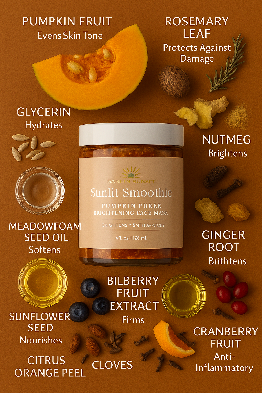 Sunlit Smoothie - Pumpkin Puree Brightening Face Mask